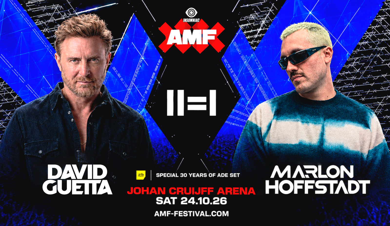 David Guetta B2B Marlon Hoffstadt all'AMF 2026